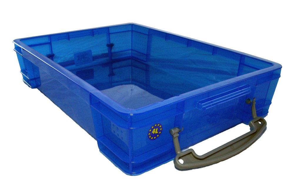 PlayTherapySupply Small Portable Sand Tray with Lid – Travel-Ready, Waterproof & Durable