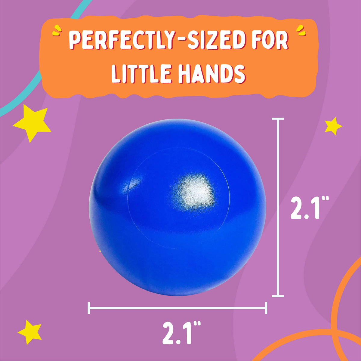 Playz 200-Count Soft Plastic Mini Ball Pit Balls – 8 Colors, Crush-Proof, Non-Toxic & BPA Free