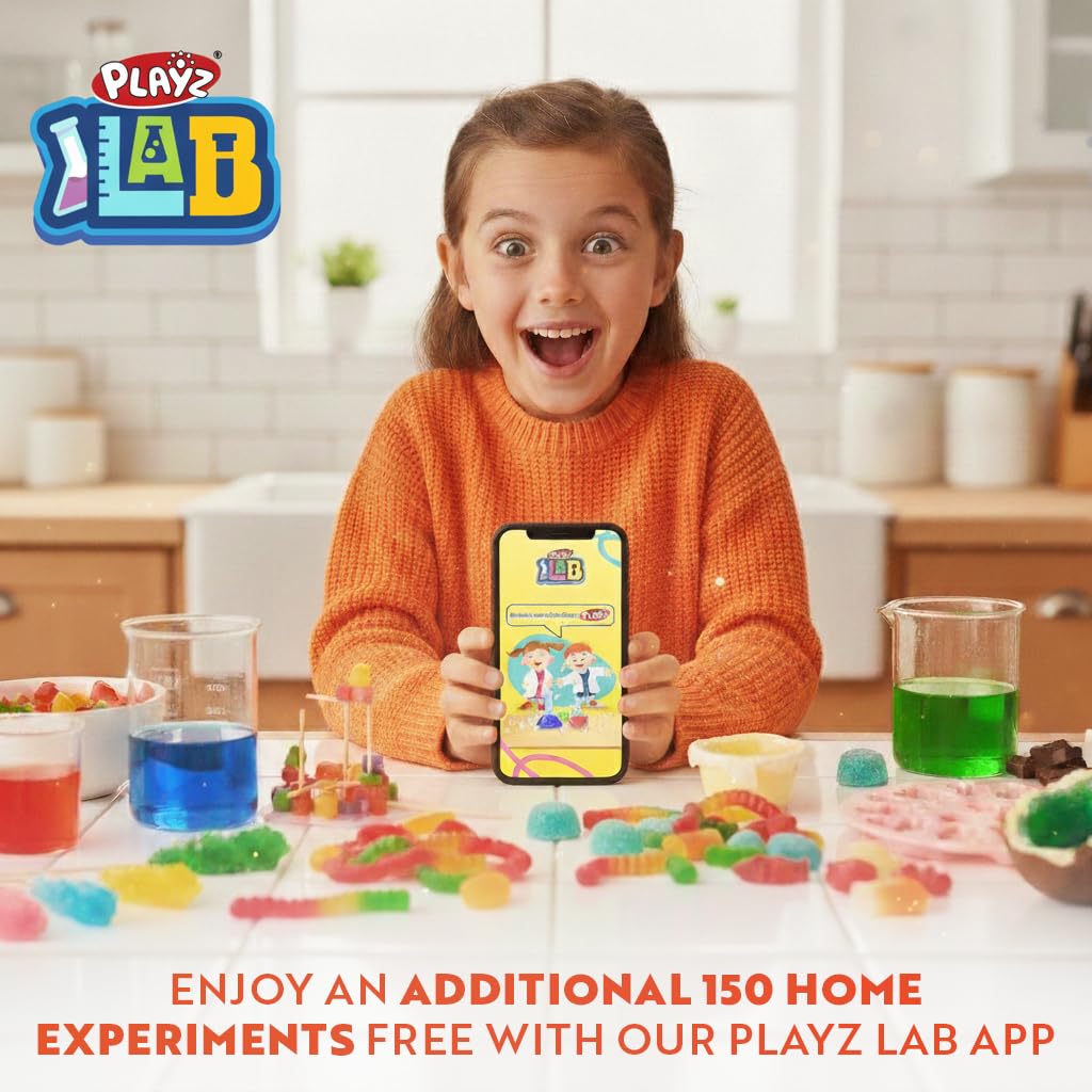 Playz Edible Candy Making Science Kit for Kids 8-12 — 40 Sweet Experiments