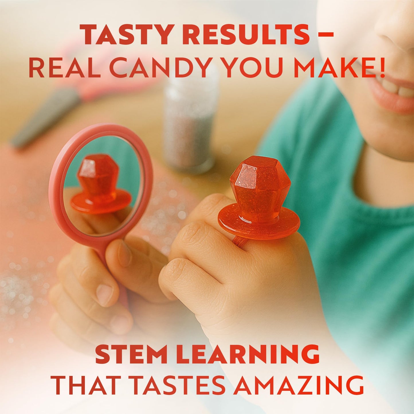 Playz Edible Candy Making Science Kit for Kids 8-12 — 40 Sweet Experiments