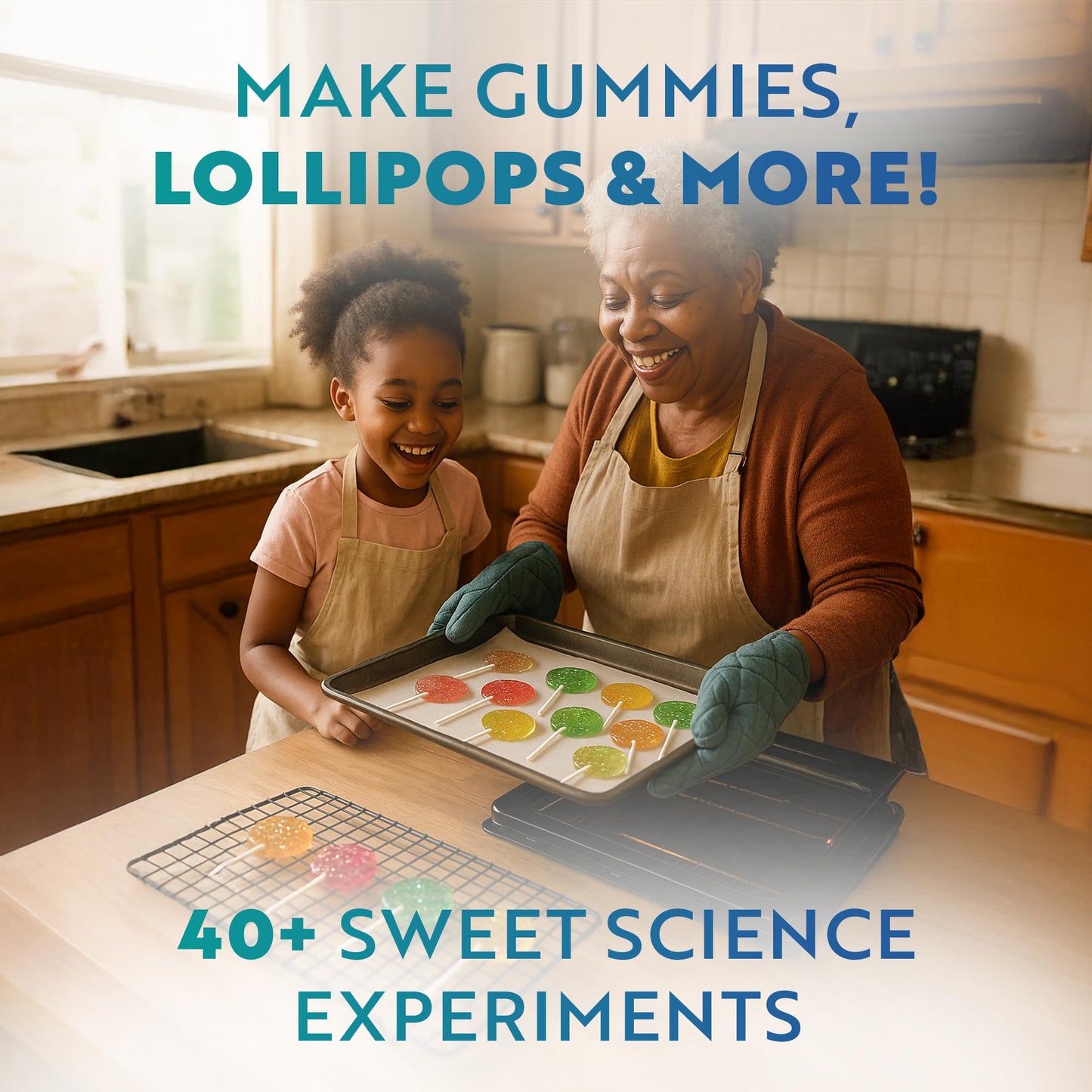 Playz Edible Candy Making Science Kit for Kids 8-12 — 40 Sweet Experiments