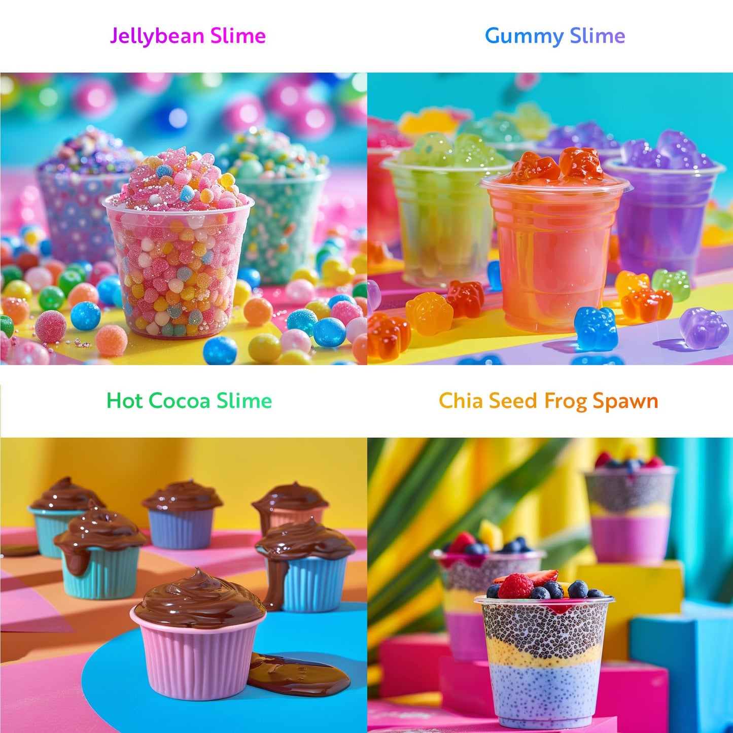 Playz Edible Slime Candy Making Science Kit for Kids Ages 8-12 — 25 Experiments