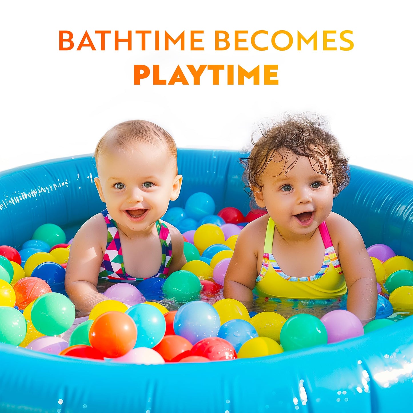 Playz Soft Plastic Mini Ball Pit Balls – 500 Count, 8 Colors, Crush-Proof, Non-Toxic, BPA & Phthalate Free