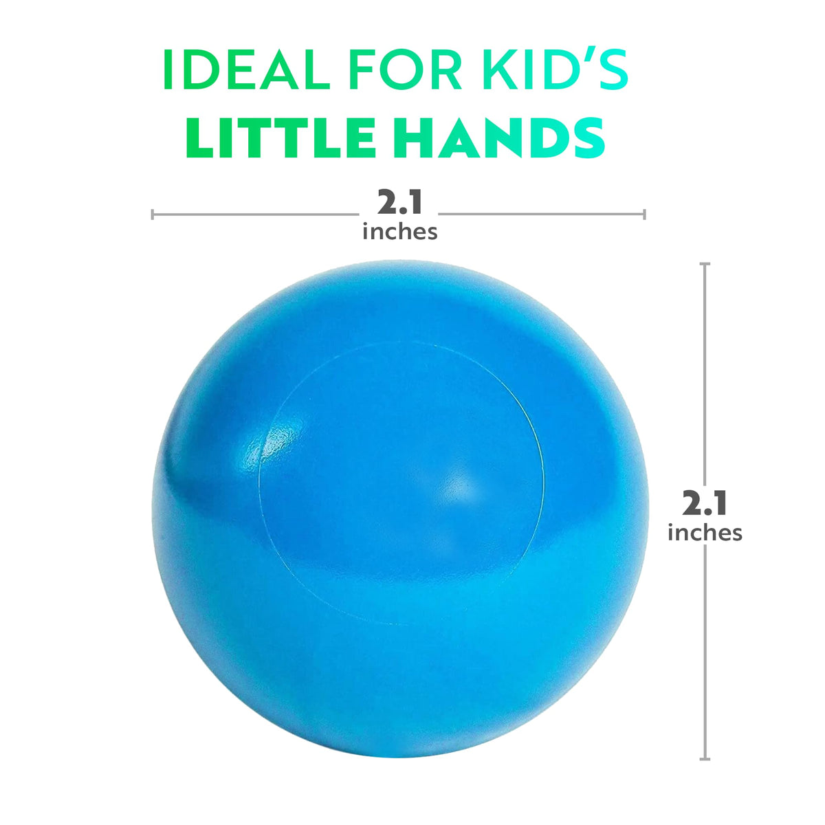 Playz Soft Plastic Mini Ball Pit Balls — 50 Count, 8 Colors, Crush-Proof & Non-Toxic for Baby & Toddler Play
