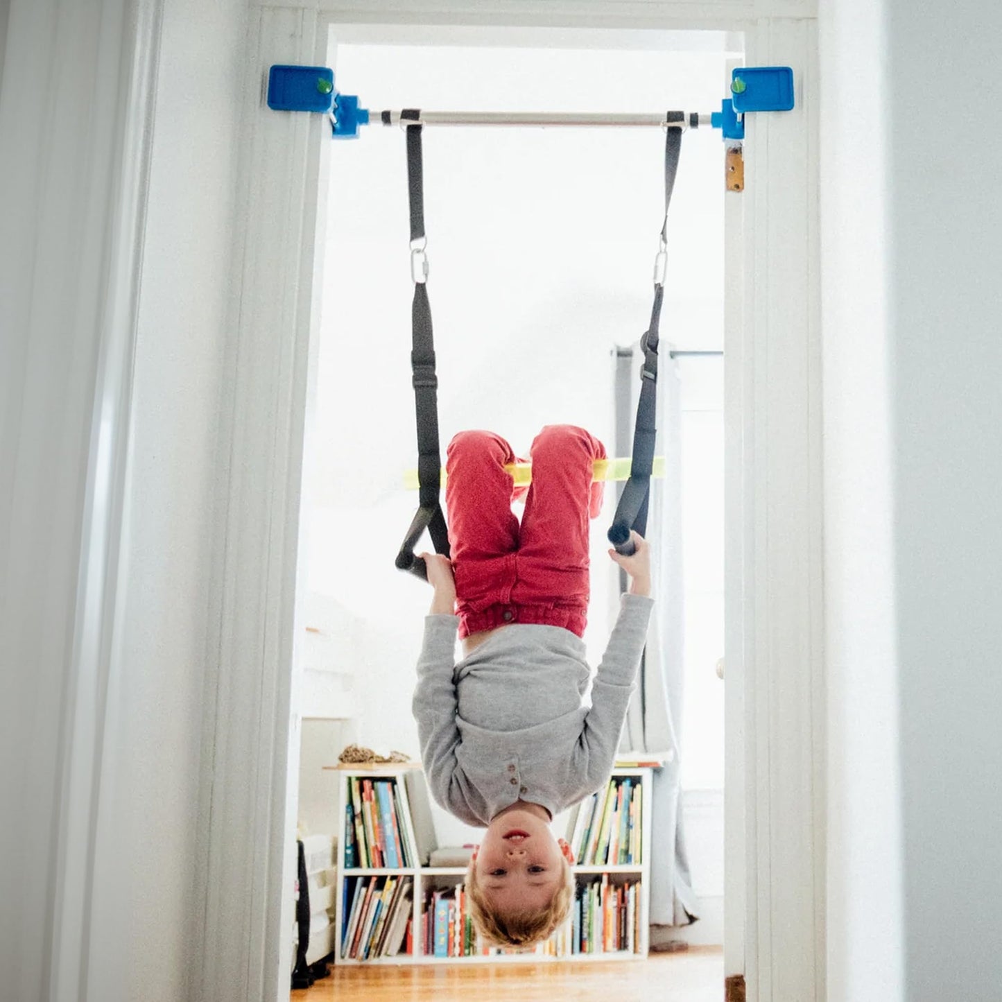 Playzone-fit Kidtrix Deluxe Doorway Swing Kit — 3-in-1 Indoor Swing for Kids (Up to 150 lbs)