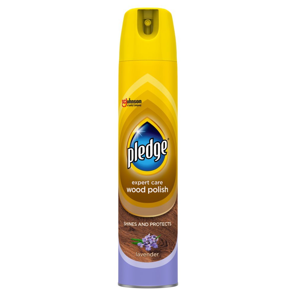 Pledge Expert Wood Care Polish Aerosol Lavender 250ml (Case of 6)