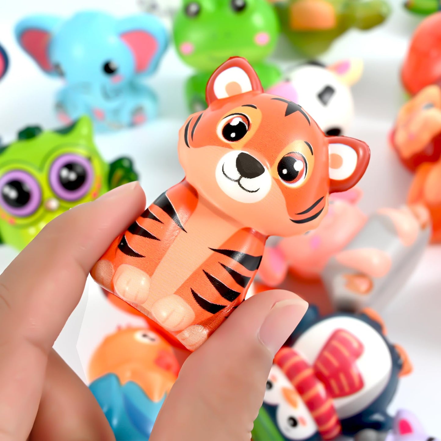 PLOUGVI 24PCS Animal Squishy Toys for Party Favors & Classroom Prizes