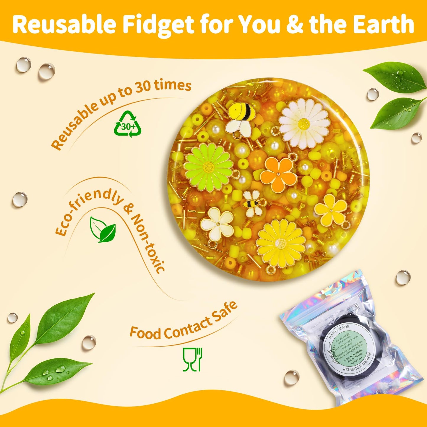 PLUMIA Reusable Picking Fidget Pad – Remeltable Sensory Fidget Toy
