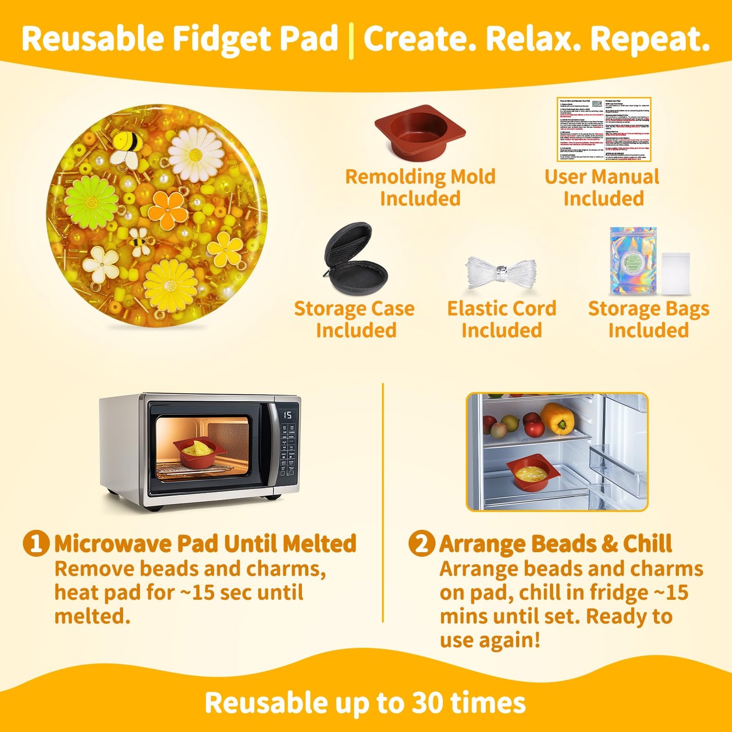 PLUMIA Reusable Picking Fidget Pad – Remeltable Sensory Fidget Toy