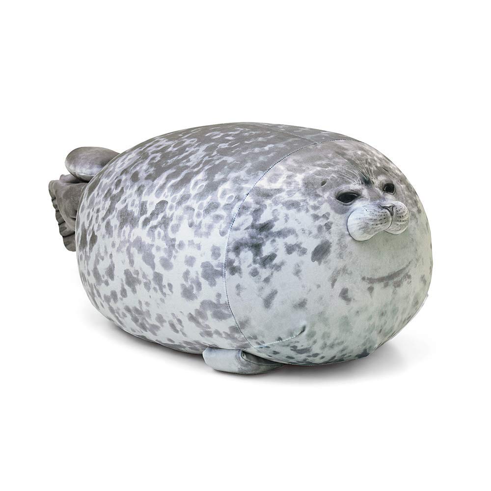 Plupiapio Seal Pillow – Chubby Seal Plush Toy, Soft Realistic Plush (Medium 17.6 in)