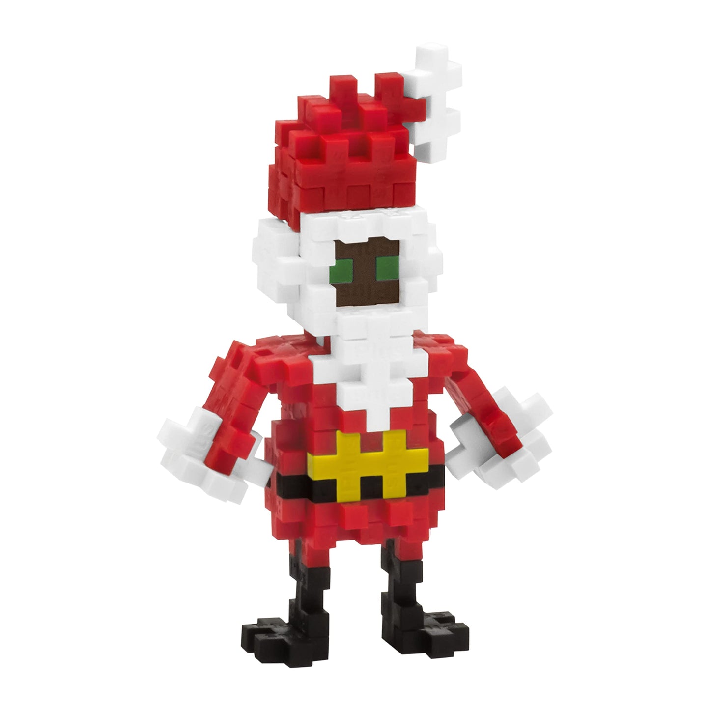 PLUS PLUS 3D Santa Claus Mini Maker Tube – 70 Interlocking Pieces | Holiday STEM Toy