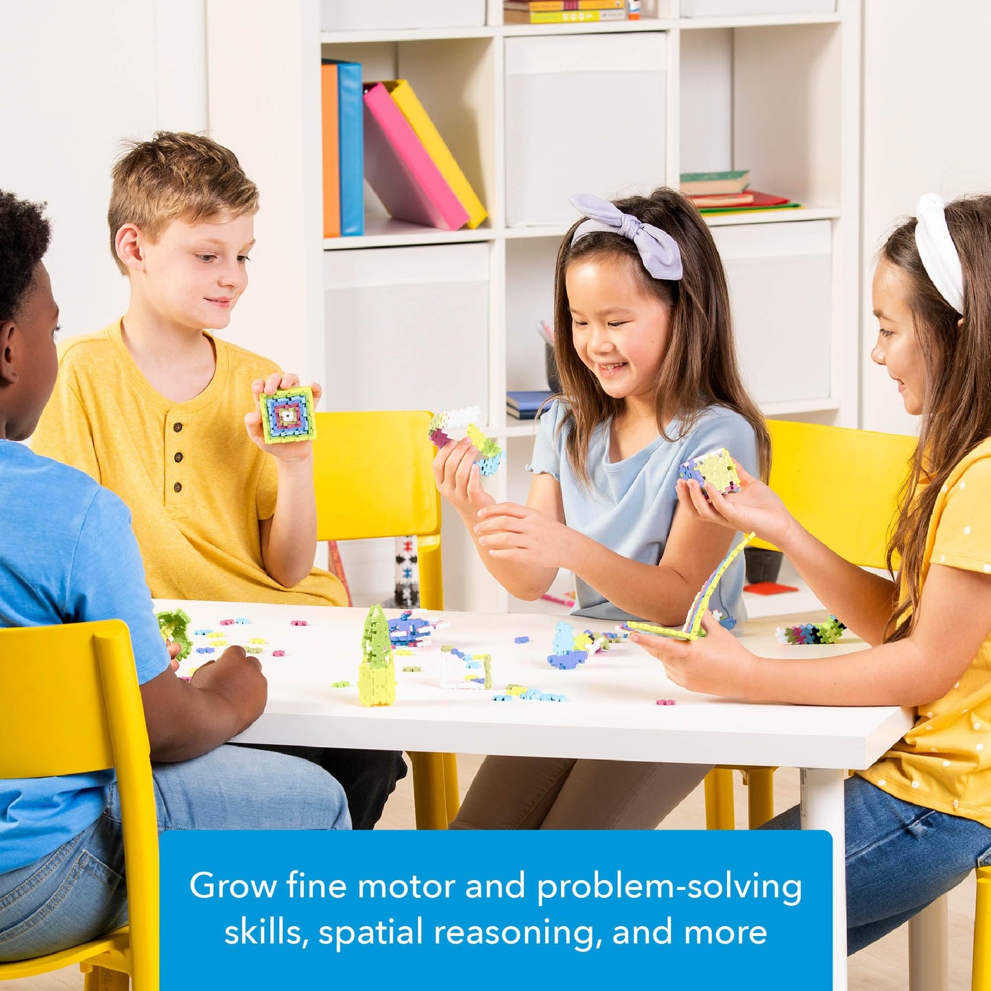 PLUS PLUS 600-Piece Pastel Interlocking Building Blocks | Open-Ended STEM Toy for Kids
