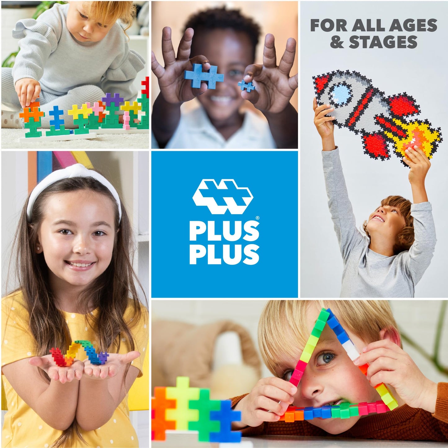 PLUS PLUS 240-Piece Spooky Mix Interlocking Building Blocks – Open-Ended STEM Toy for Kids