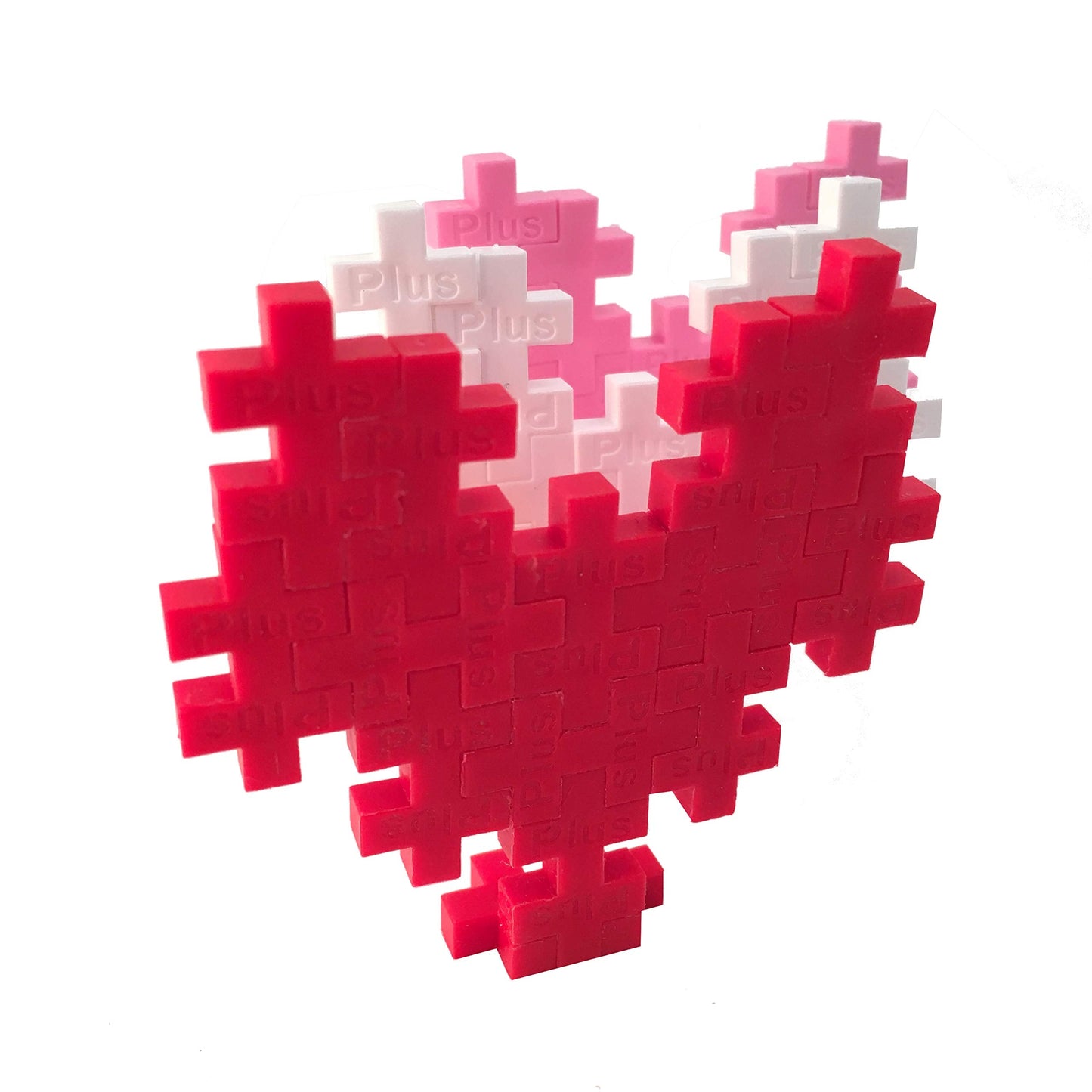 PLUS PLUS 3D Puzzle Building Block Set, 70 Mini Interlocking Pieces | I Love You Hearts Mini Maker Tube