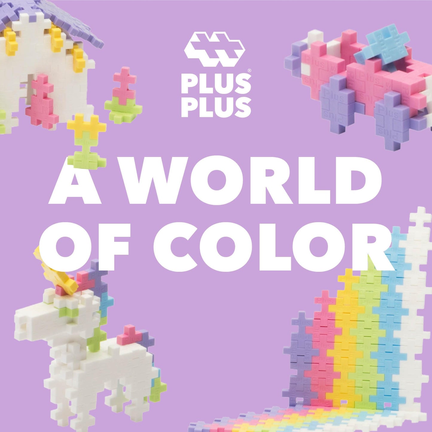 PLUS PLUS 600-Piece Pastel Interlocking Building Blocks | Open-Ended STEM Toy for Kids