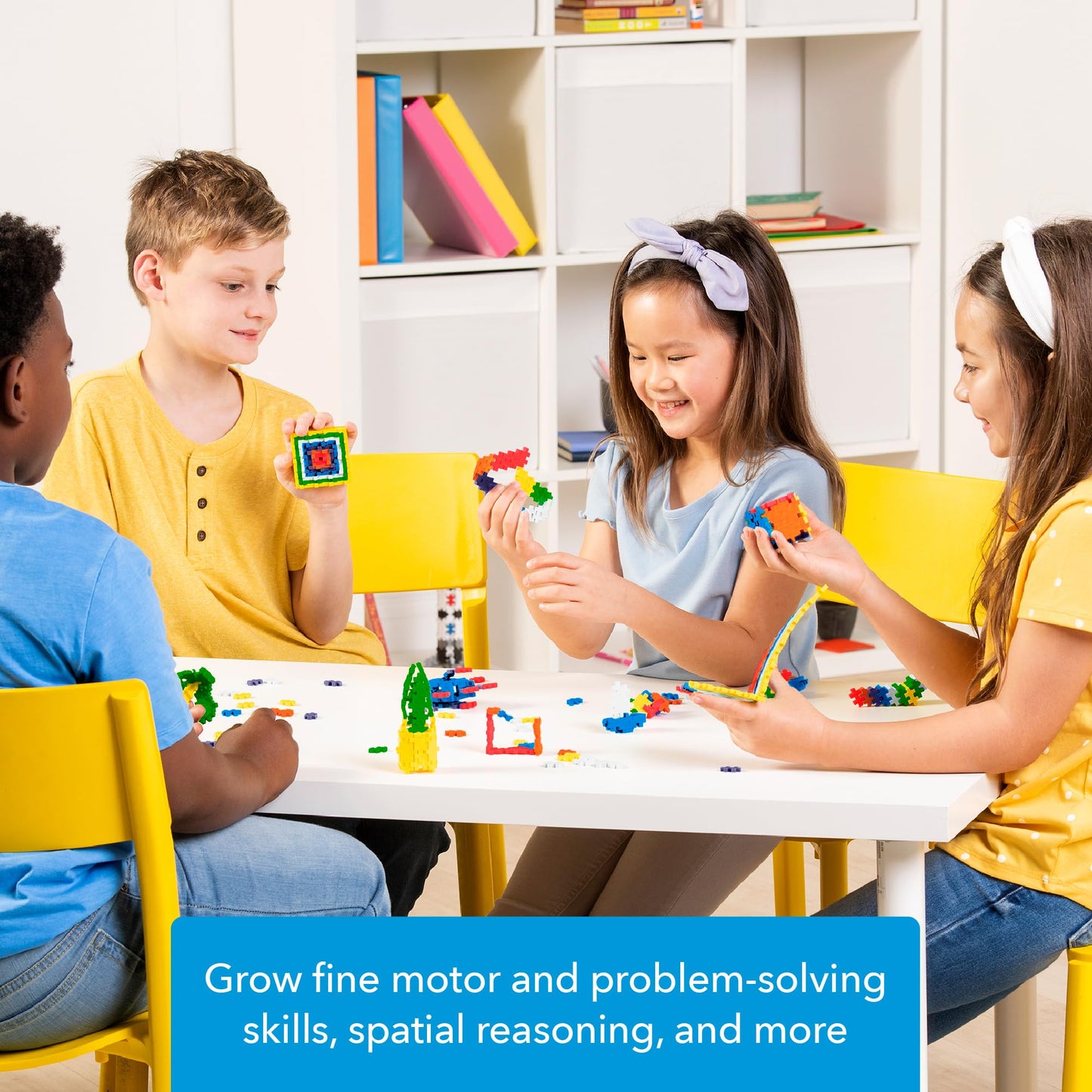 Plus Plus 70-Piece Interlocking Blocks for Kids | Open-Ended STEM Building Tub