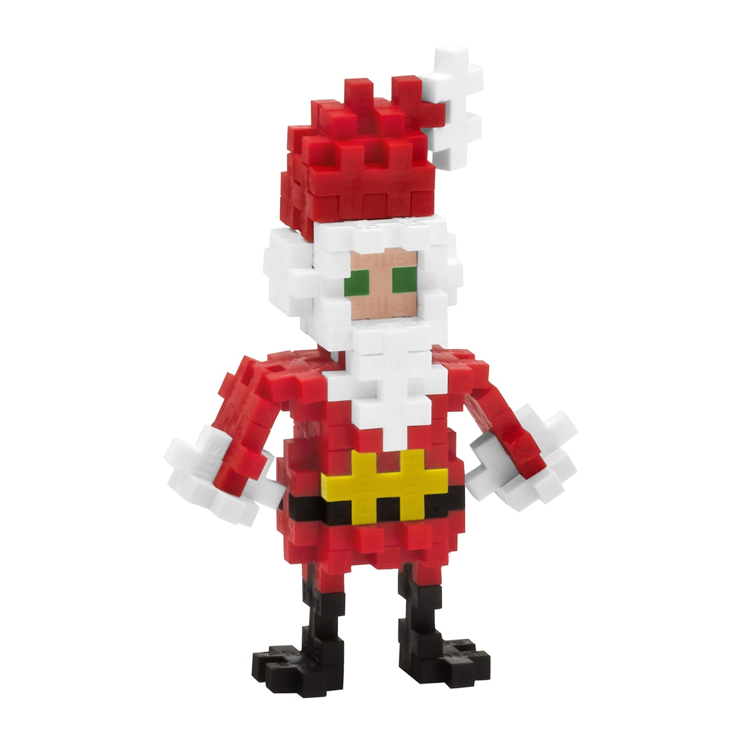 PLUS PLUS 3D Santa Claus Mini Maker Tube – 70 Interlocking Pieces | Holiday STEM Toy