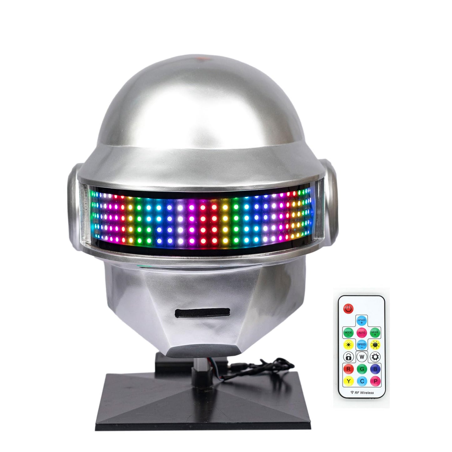 Pluscraft Deluxe Punk Helmet Cosplay Mask – LED Thomas Ver | Premium Resin & PVC Mask for Men, Halloween & Festivals
