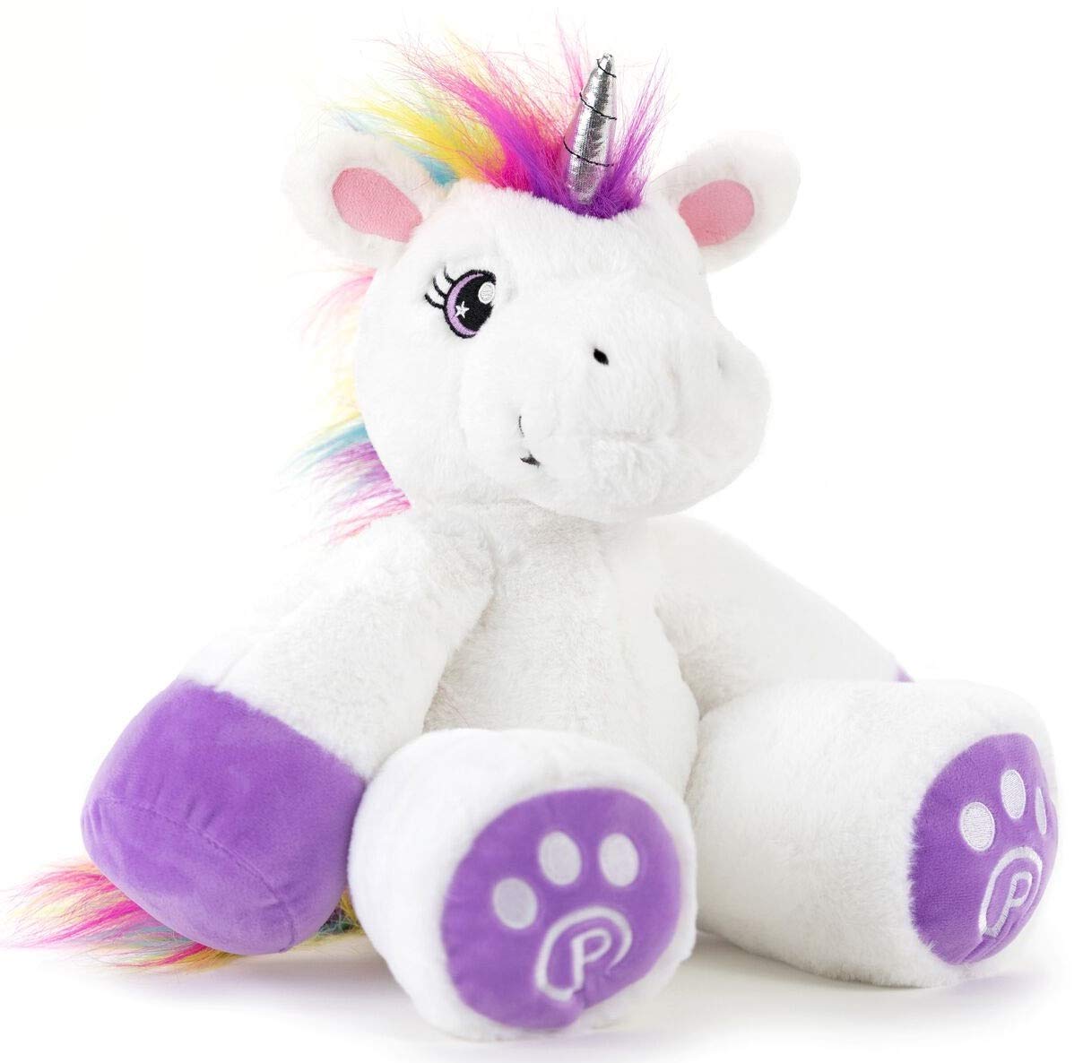Plushible Poppy – 18-Inch Unicorn Plush Toy, Machine Washable & Soft Stuffed Animal