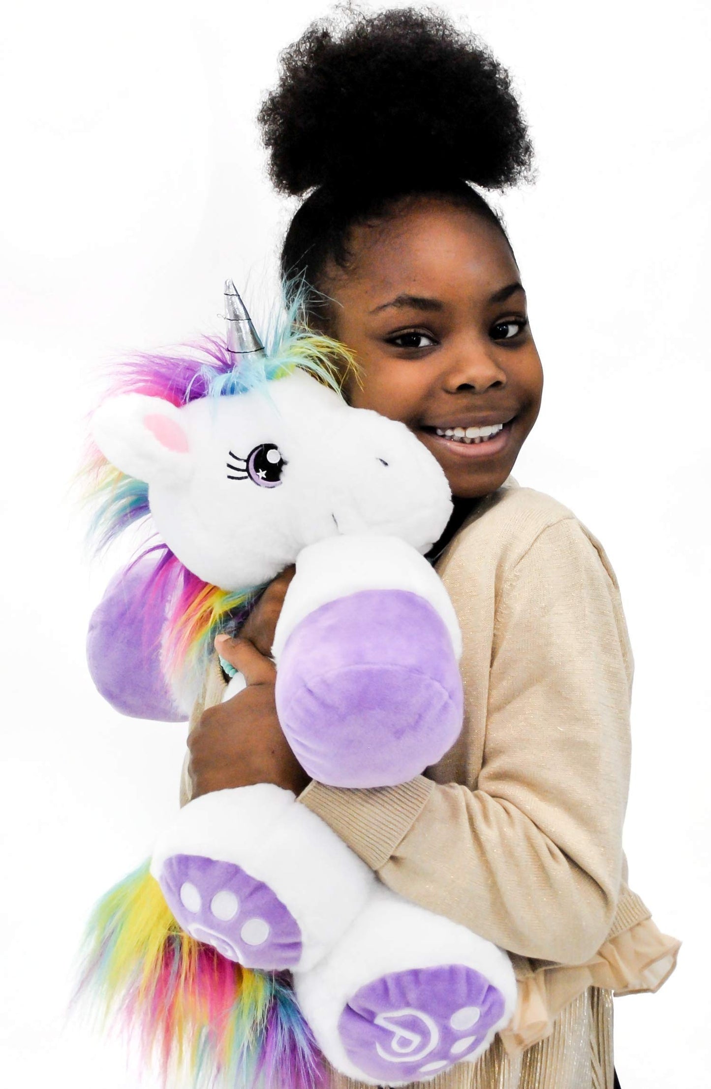 Plushible Poppy – 18-Inch Unicorn Plush Toy, Machine Washable & Soft Stuffed Animal