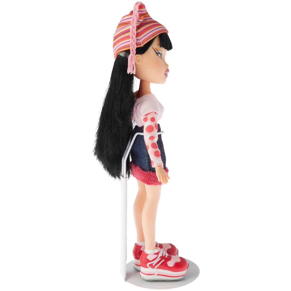 Plymor DSP-5125W White Adjustable Doll Stand for 10–12 Inch Slim-Waist Dolls