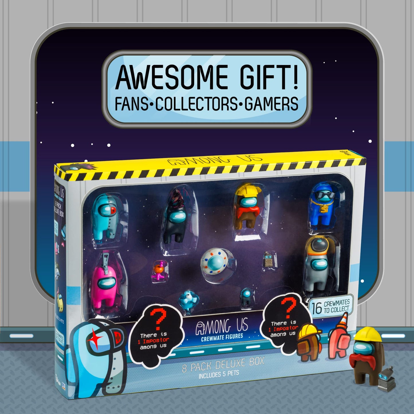 P.M.I. Among Us Series 3 - 8 Pack Collectible Figurines (Official Toys)