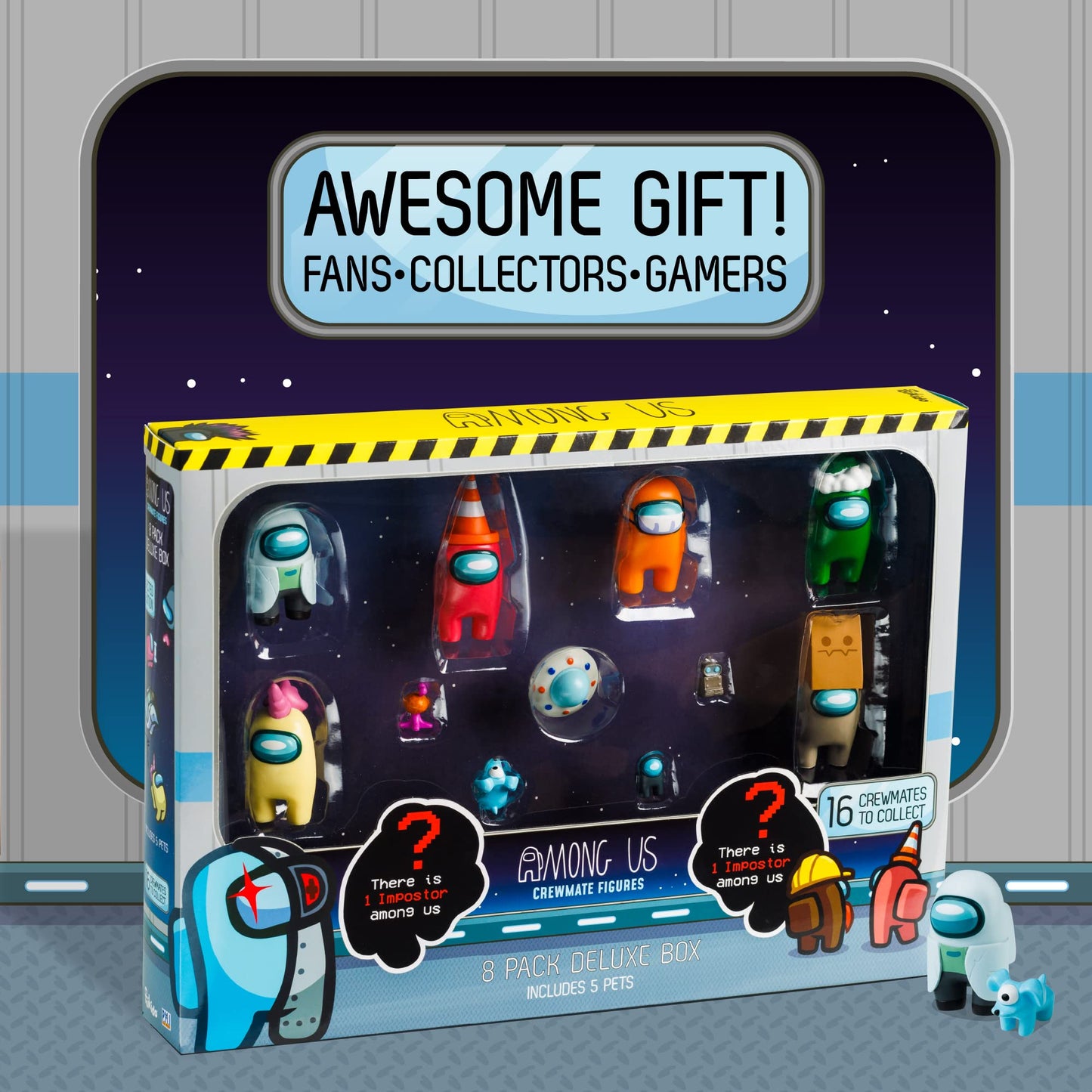 P.M.I. Among Us Series 3 – 8-Pack Collectible Figurines | Official Among Us Toys