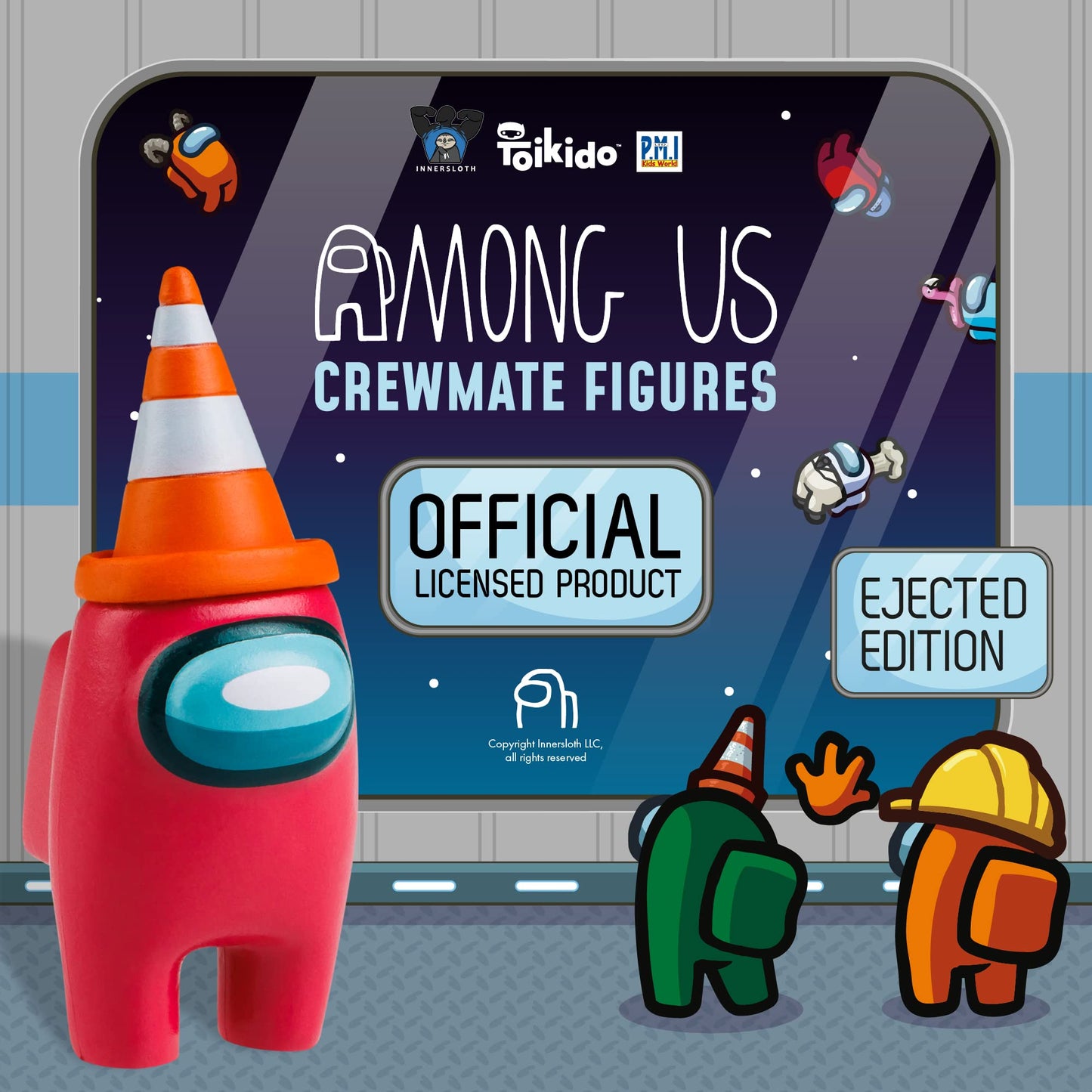 P.M.I. Among Us Series 3 – 8-Pack Collectible Figurines | Official Among Us Toys