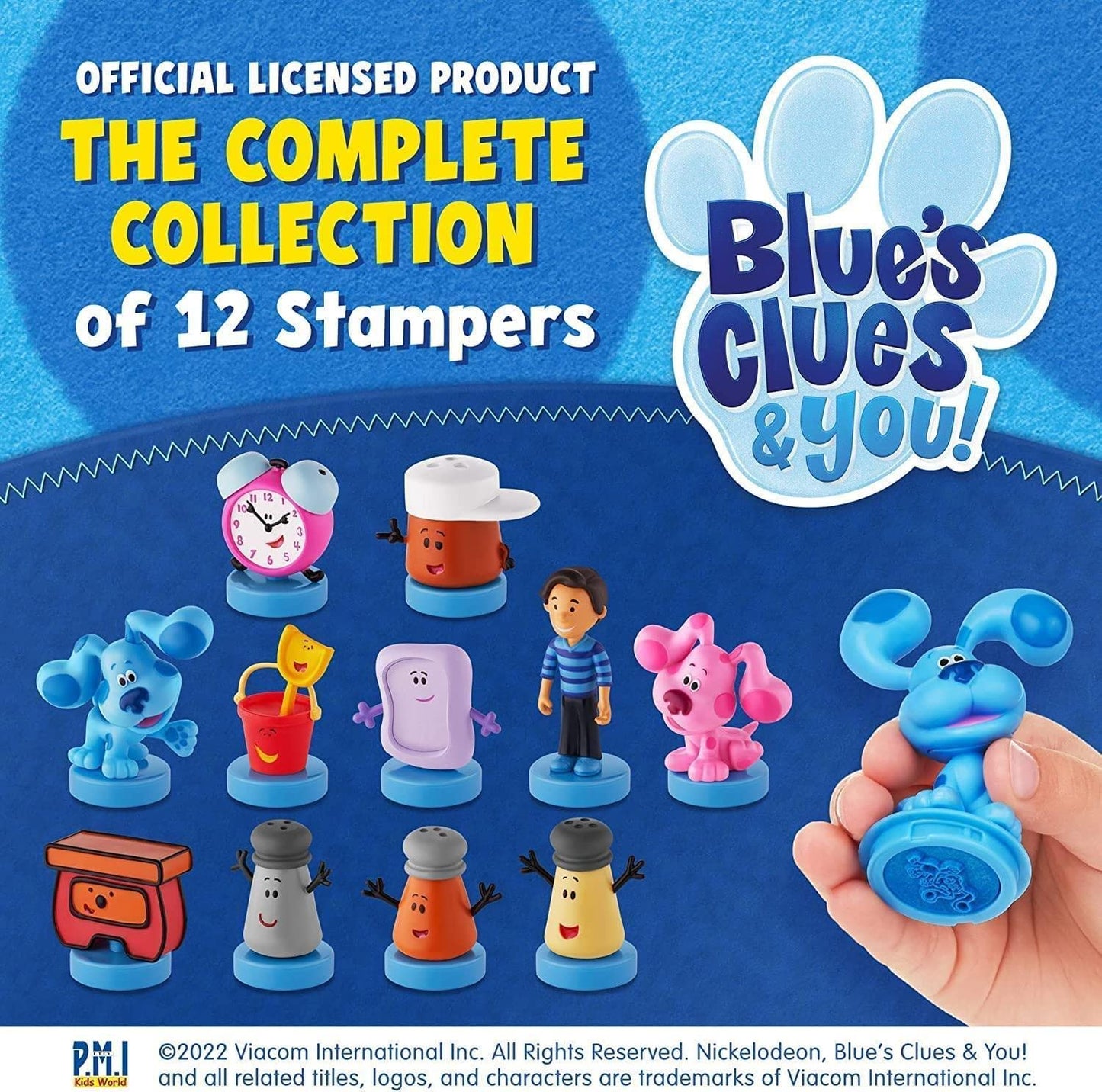 P.M.I. Blue's Clues Stamps for Kids – 5-Stamps in 1 Pack | Collect All 12 Characters