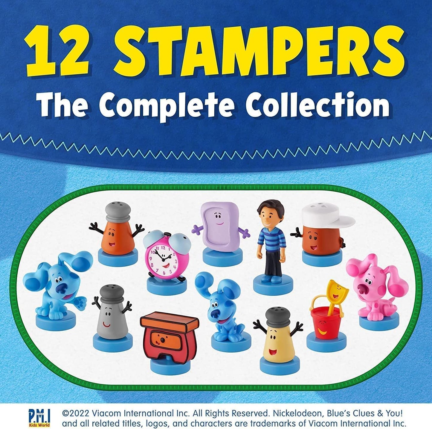 P.M.I. Blue's Clues Stamps for Kids – 5-Stamps in 1 Pack | Collect All 12 Characters