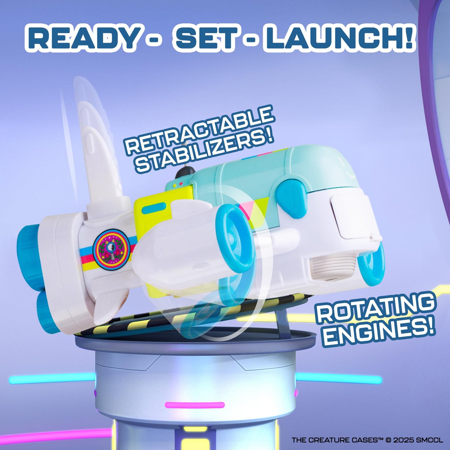 P.M.I. Creature Cases R.O.N. Jet Playset – Airborne Command Center for 3-Inch Figures