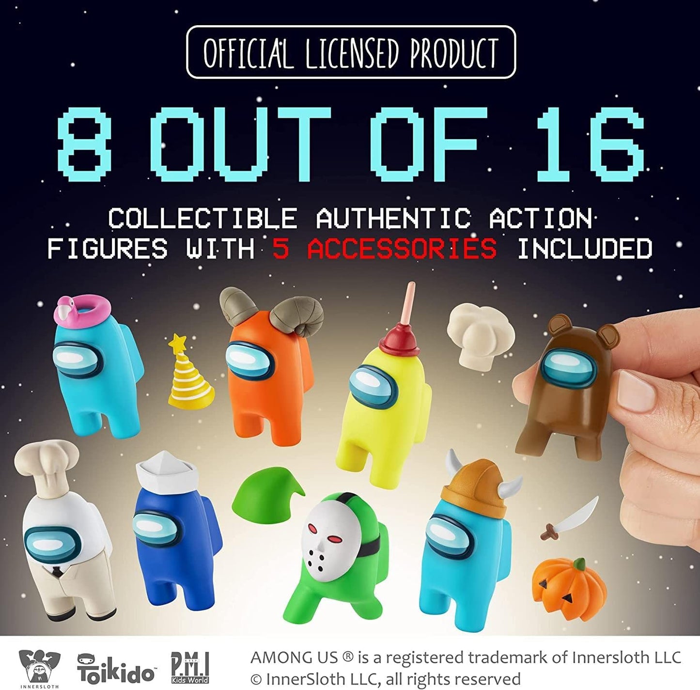 PMI Crewmate Figures – 8 In-Box Collectibles, Hidden Impostors & Hats