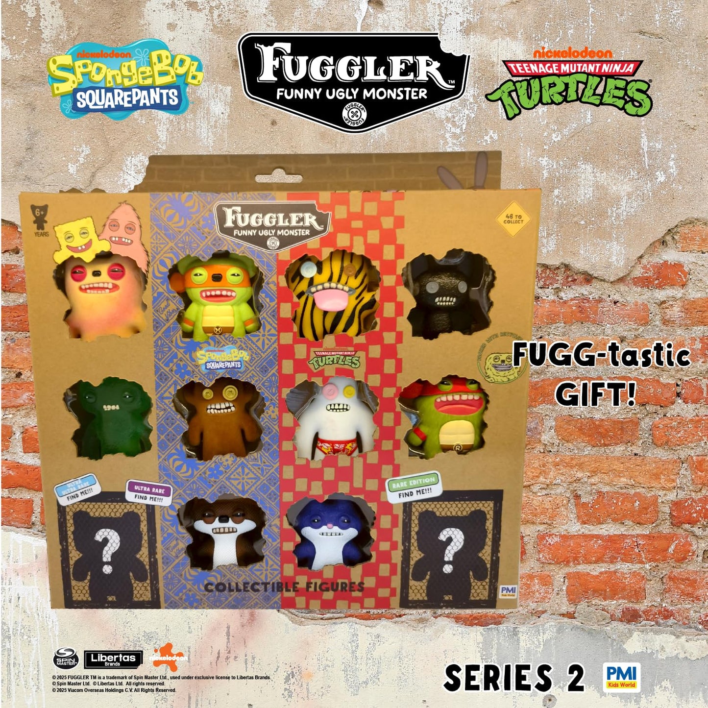 Fuggler Series 2 12-Pack Window Box – Mystery Figures with 2 Hidden Surprises | PMI Collectibles