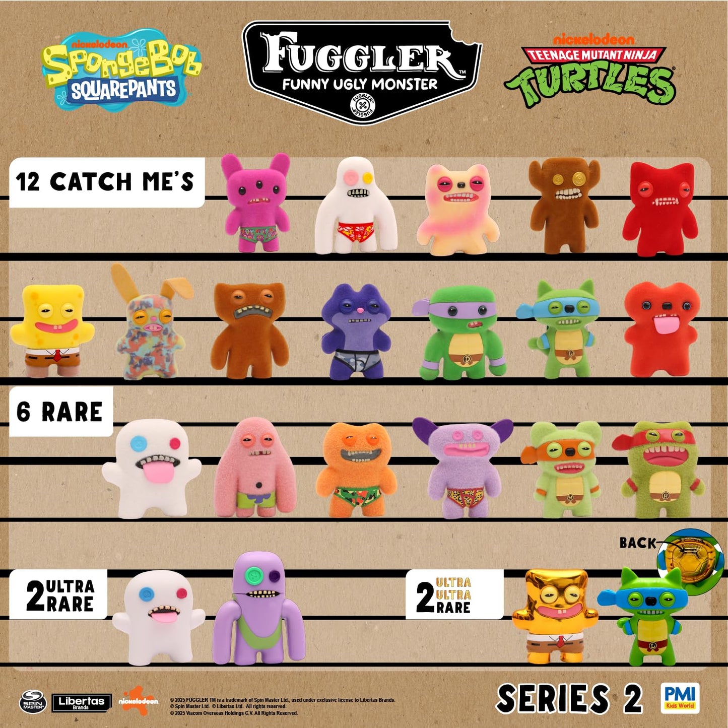 Fuggler Series 2 12-Pack Window Box | Collectible Mystery Figures by P.M.I.