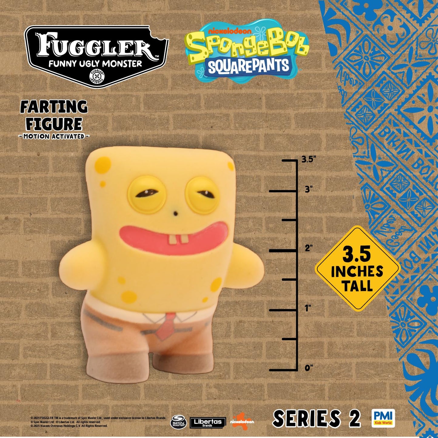Fuggler Series 2 Farting Figures – Sensor-Activated Noisy Collectibles (SpongeBob) | P.M.I.