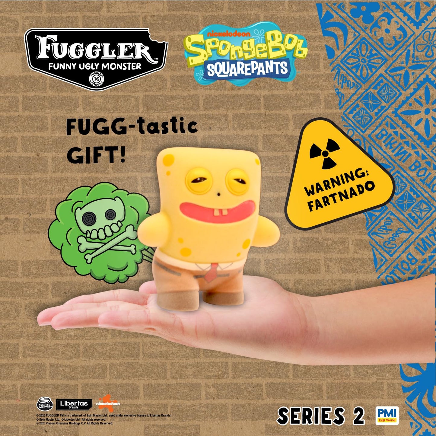 Fuggler Series 2 Farting Figures – Sensor-Activated Noisy Collectibles (SpongeBob) | P.M.I.