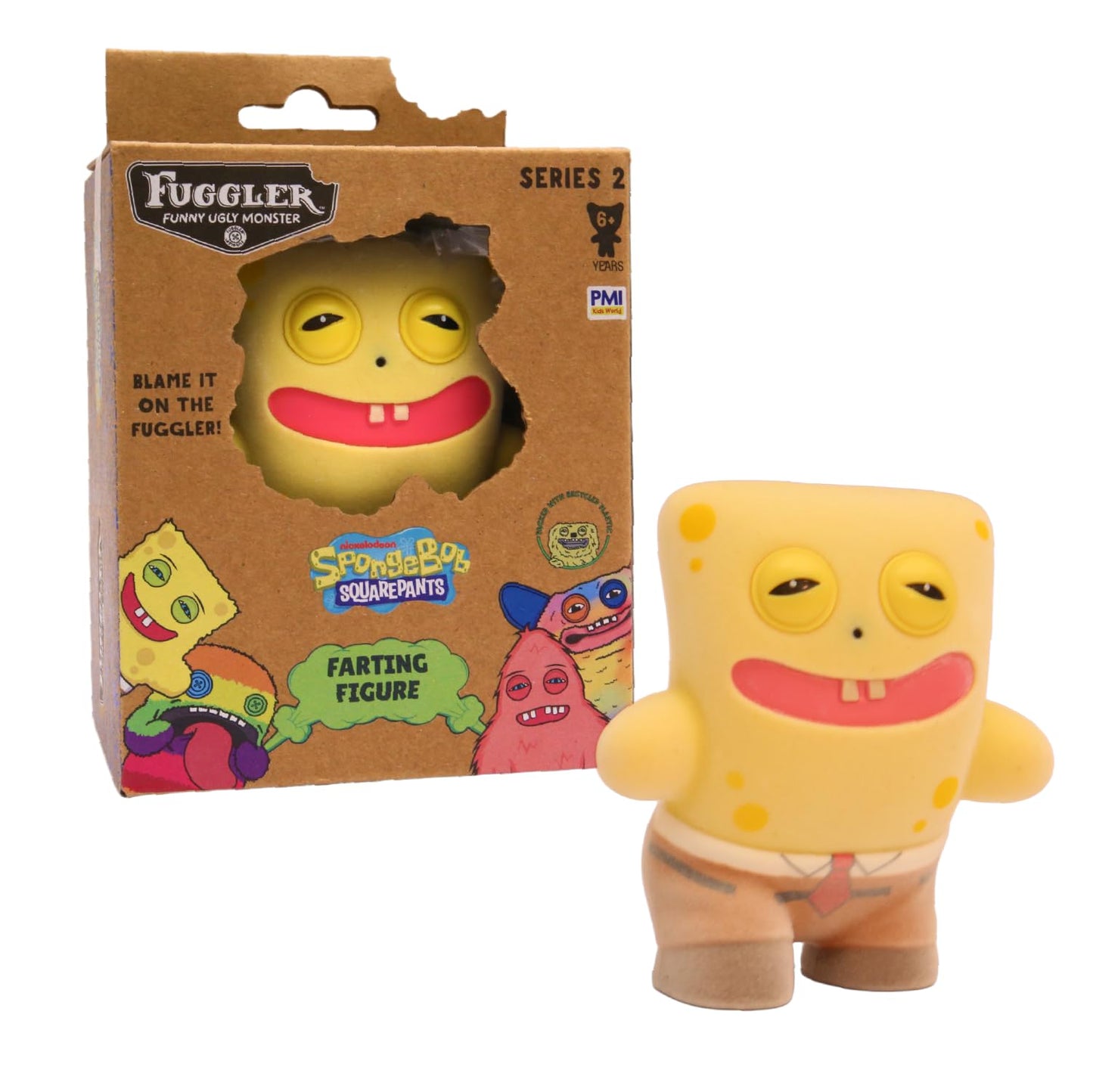 Fuggler Series 2 Farting Figures – Sensor-Activated Noisy Collectibles (SpongeBob) | P.M.I.