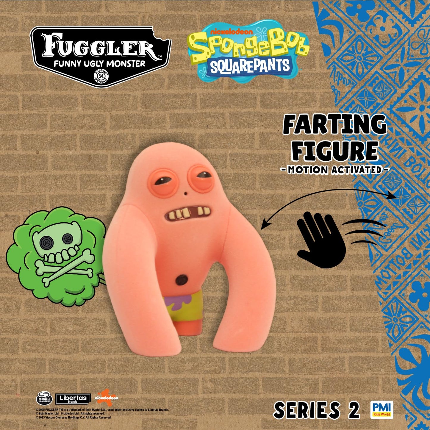 PMI Fuggler Series 2 Farting Figures – Sensor-Activated Noisy Collectible Patrick