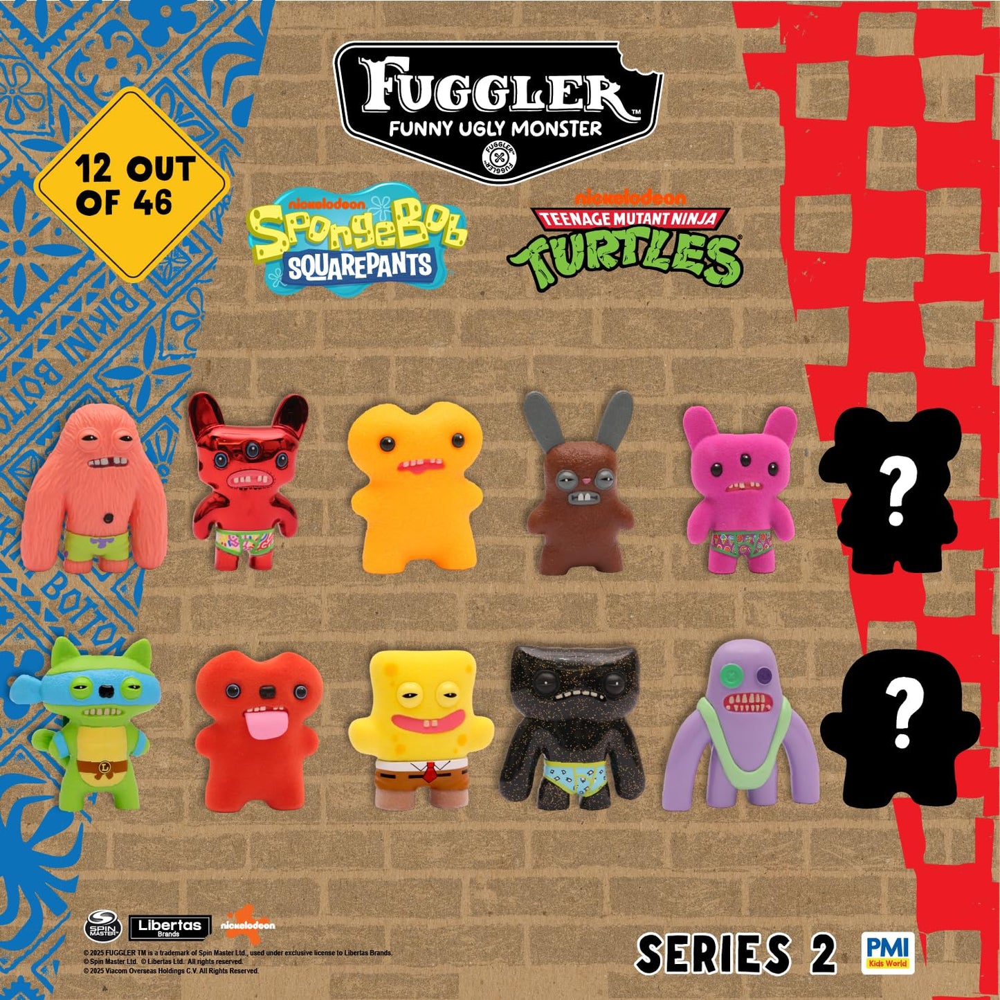 Fuggler Series 2 12-Pack Window Box | Collectible Mystery Figures by P.M.I.