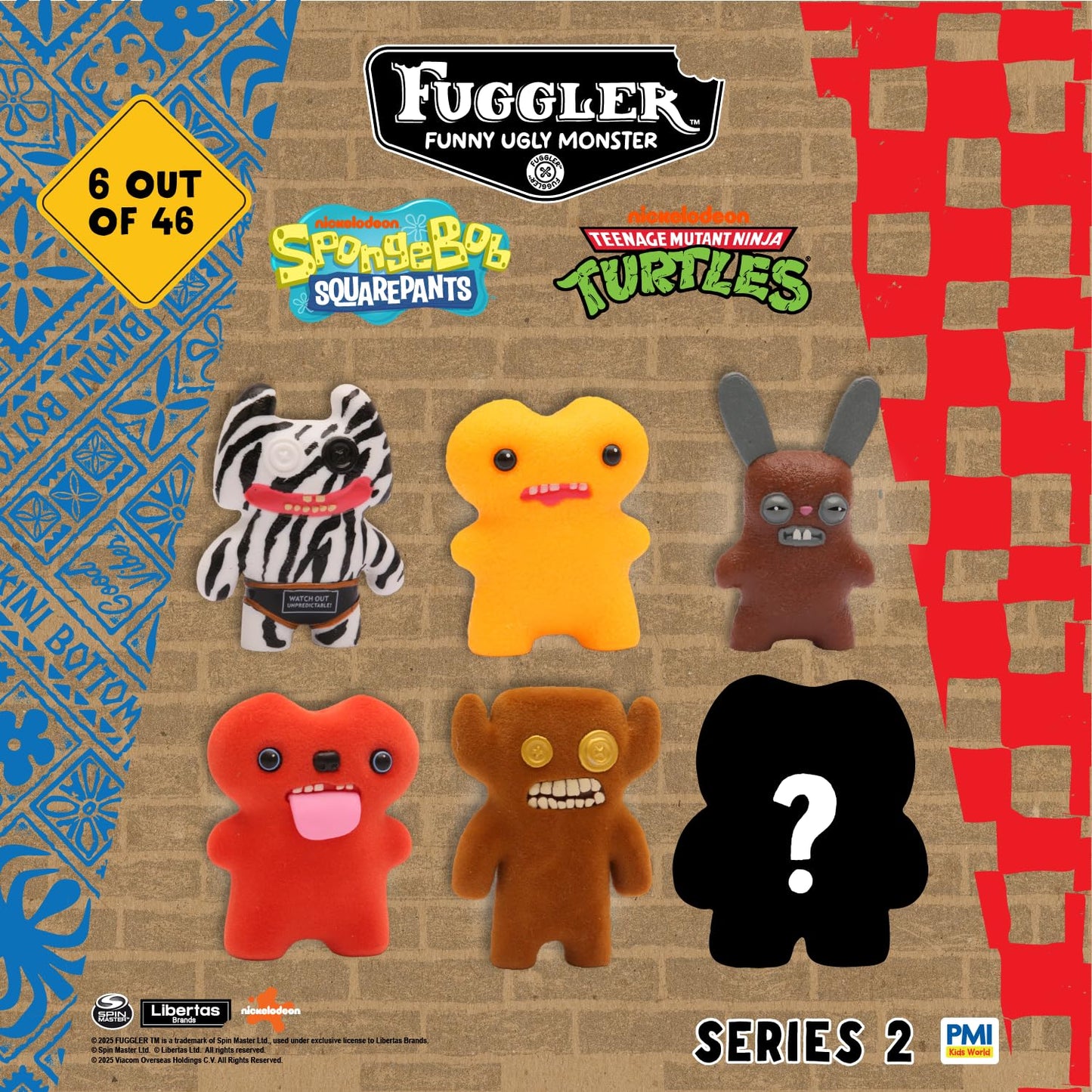 P.M.I. Fuggler Series 2 6-Pack Window Box Collectible Plush – Paramount Crossover Edition (Assortment F)