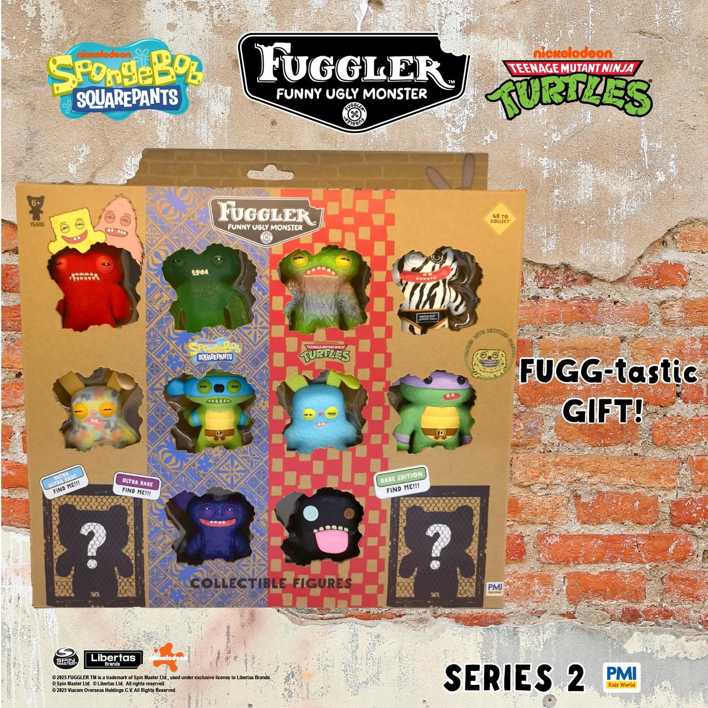 P.M.I. Fuggler Series 2 12-Pack Window Box – Collectible Mystery Figures Set