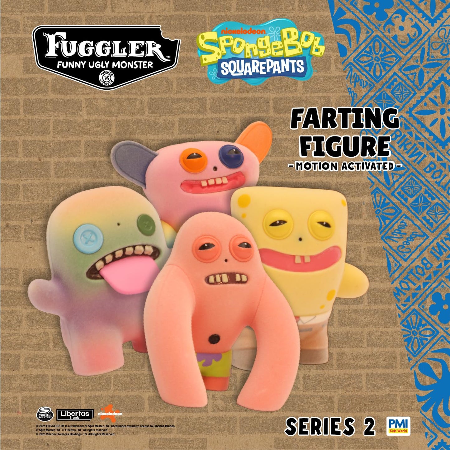 PMI Fuggler Series 2 Farting Figures – Sensor-Activated Noisy Collectible Patrick