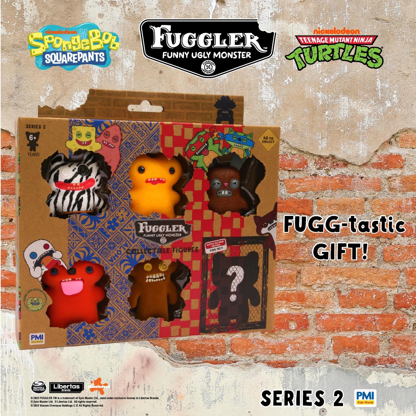 P.M.I. Fuggler Series 2 6-Pack Window Box Collectible Plush – Paramount Crossover Edition (Assortment F)