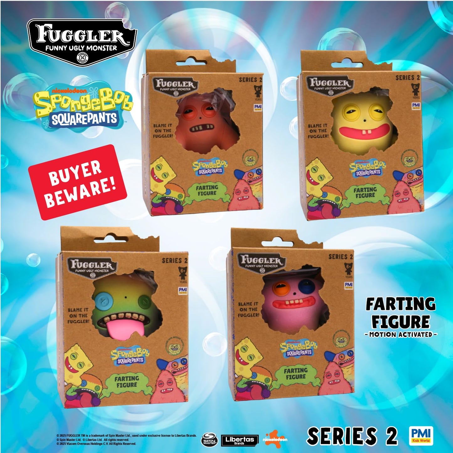 PMI Fuggler Series 2 Farting Figures – Sensor-Activated Noisy Collectible Patrick