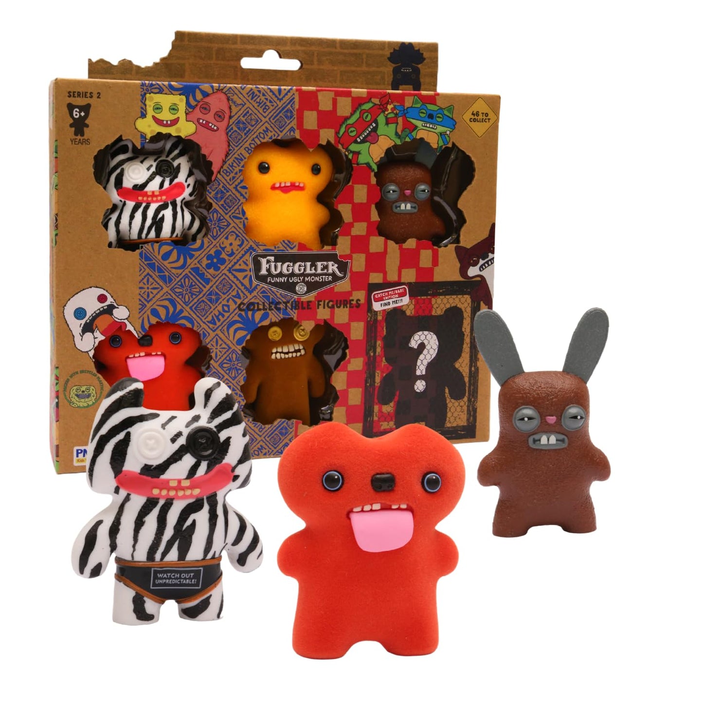 P.M.I. Fuggler Series 2 6-Pack Window Box Collectible Plush – Paramount Crossover Edition (Assortment F)