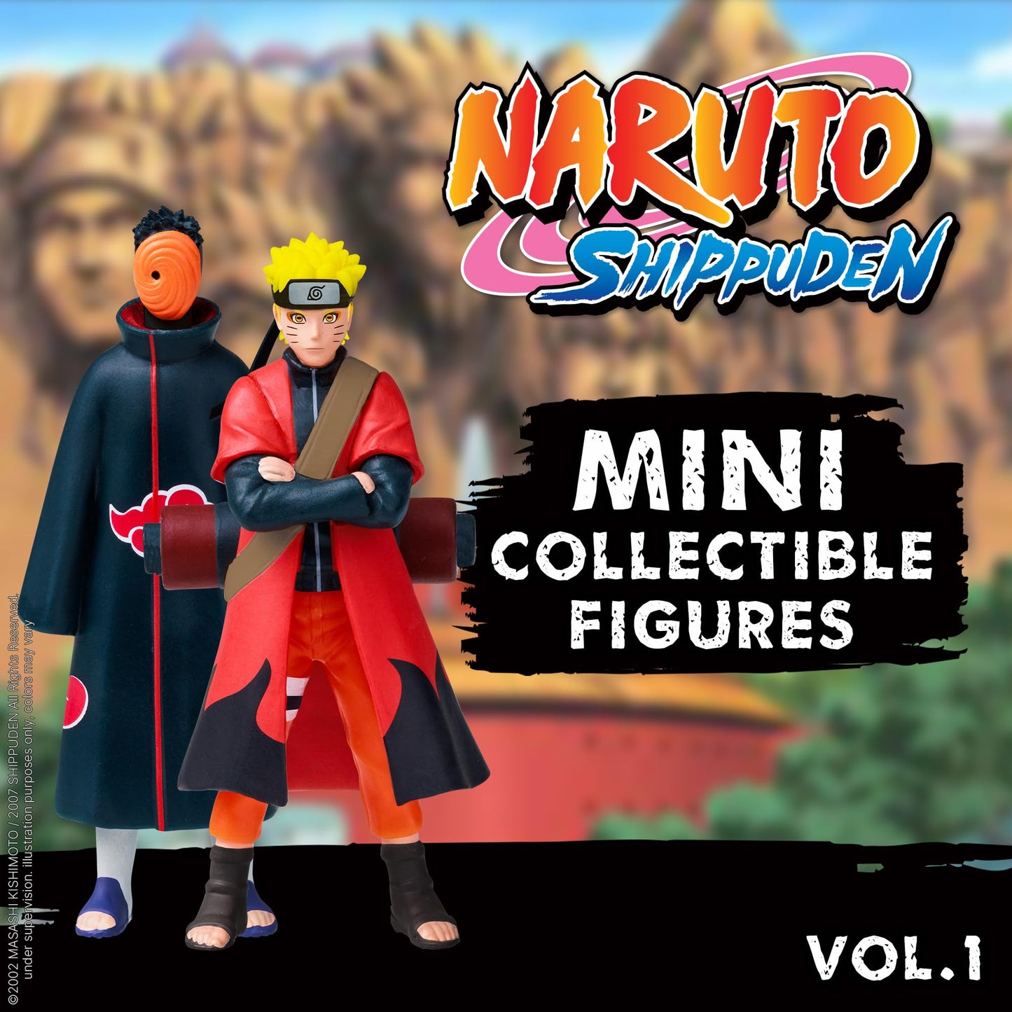 P.M.I. Naruto Shippuden 12 Pack Deluxe Collectible Figures – Team 7, Akatsuki & Legendary Sannin