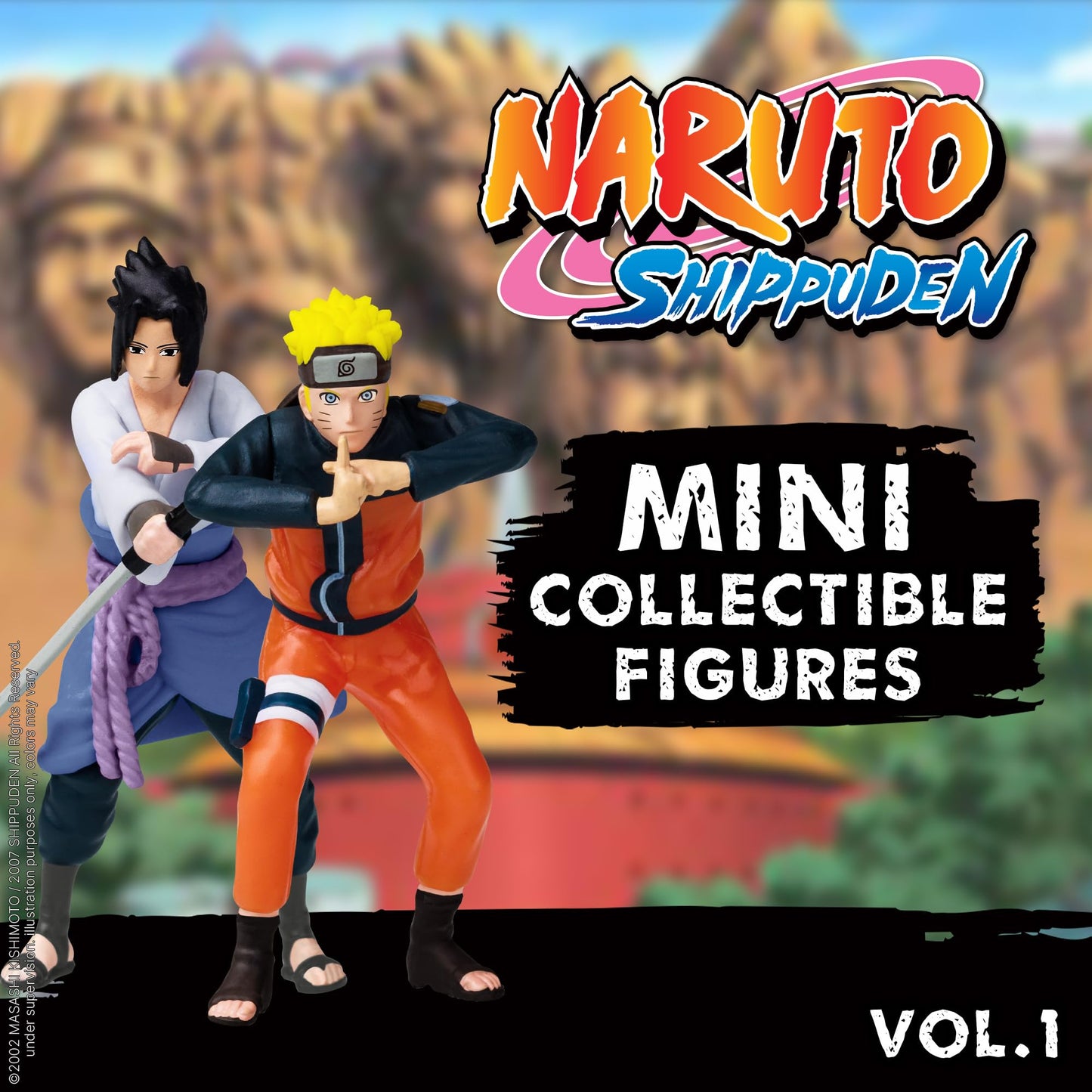 P.M.I. Naruto Shippuden 6 Pack Deluxe Collectible Figures – Team 7, Akatsuki & Legendary Shinobi (Assortment B)