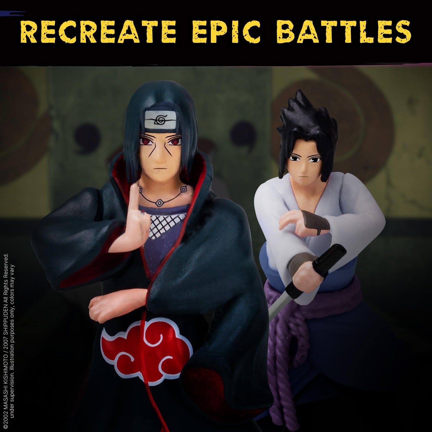 P.M.I. Naruto Shippuden 6 Pack Deluxe Collectible Figures – Team 7, Akatsuki & Legendary Shinobi (Assortment B)