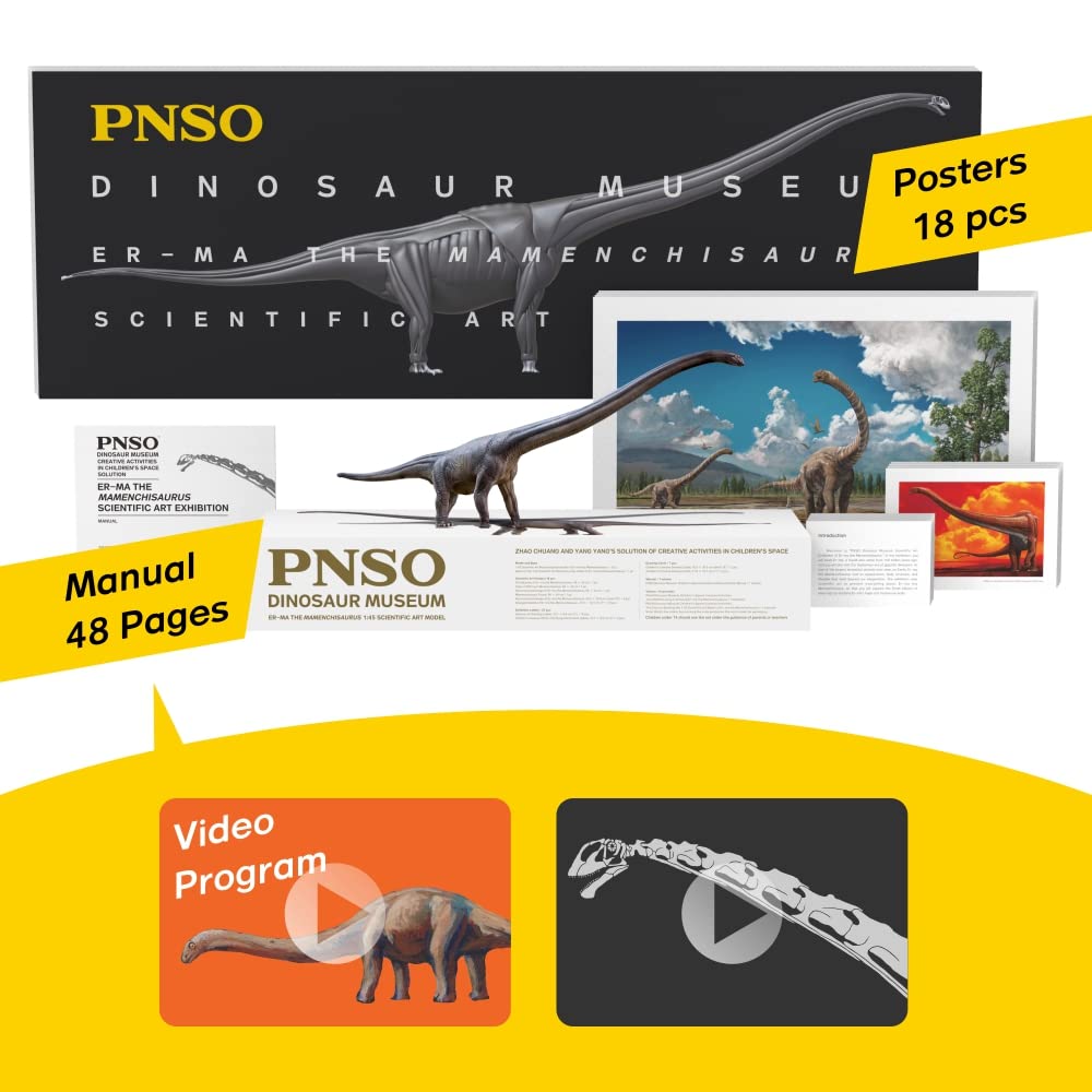 PNSO ER-MA Mamenchisaurus 1:45 Scientific Art Model – Dinosaur Museums Series