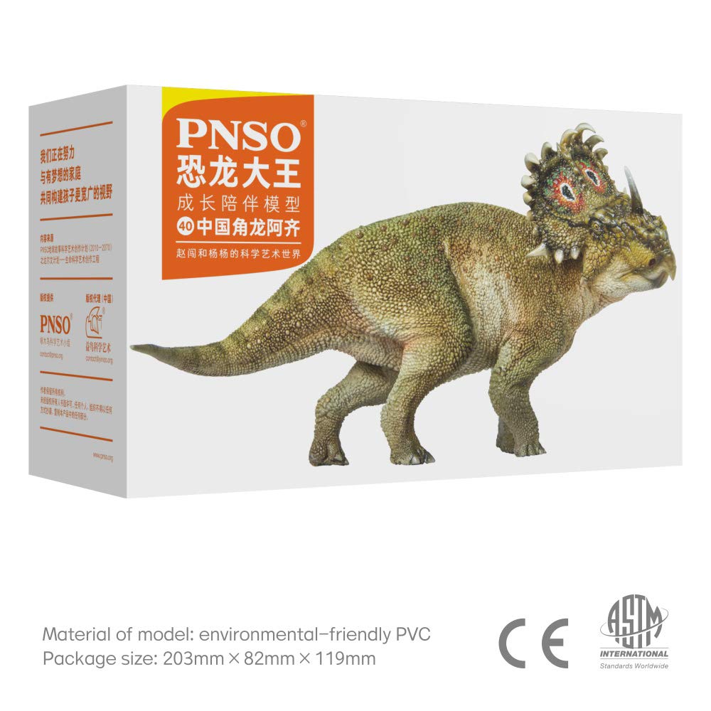 PNSO 40 A-Qi Sinoceratops — Realistic Prehistoric Dinosaur Model for Education